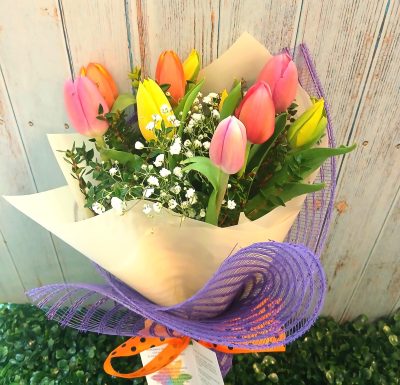 Ramo 10 Tulipanes.  !!! Super Oferta $29.900!!!COD: FB03
